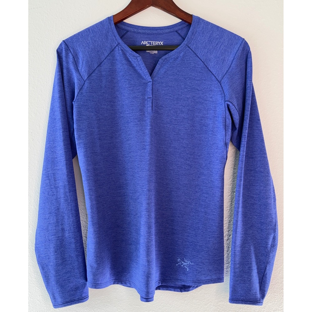 Arc'teryx Kadem Longsleeve Top Blue Heather Long Sleeve Hiking Outdoor Active XS